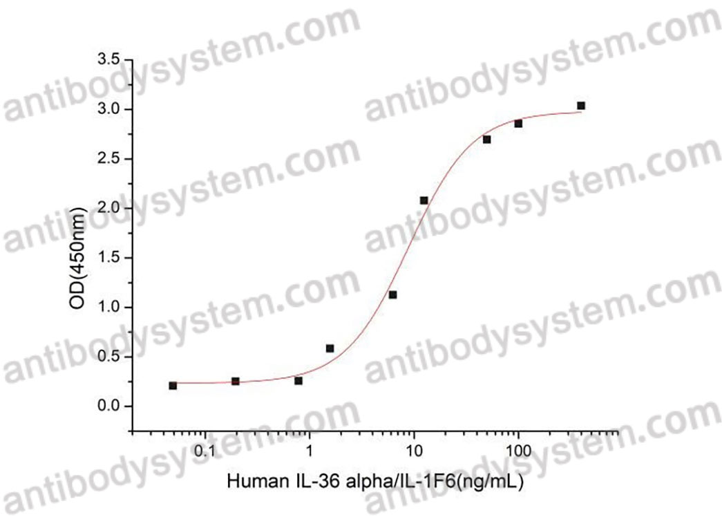 [Antibodysystem] Recombinant Human IL36A/IL-1F6 Protein, C-His (Active)